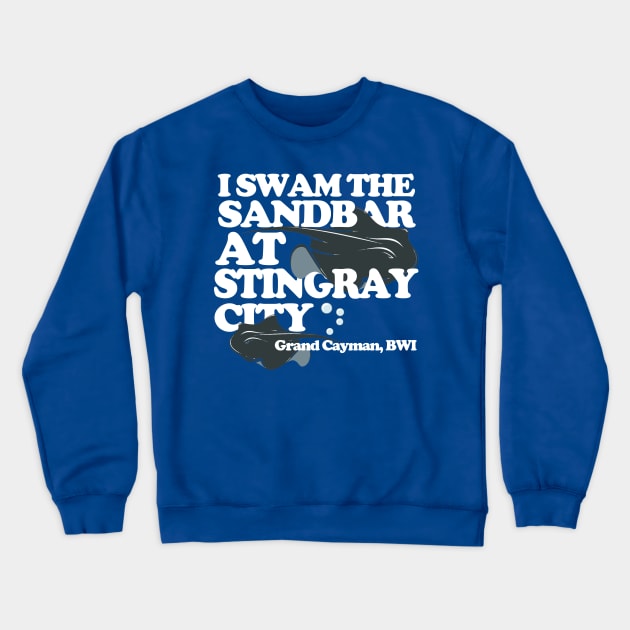 Grand Cayman Stingray City Sandbar Crewneck Sweatshirt by PopCultureShirts